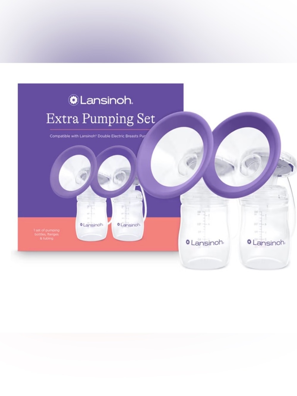 NEW!! Lansinoh Extra Pumping Set